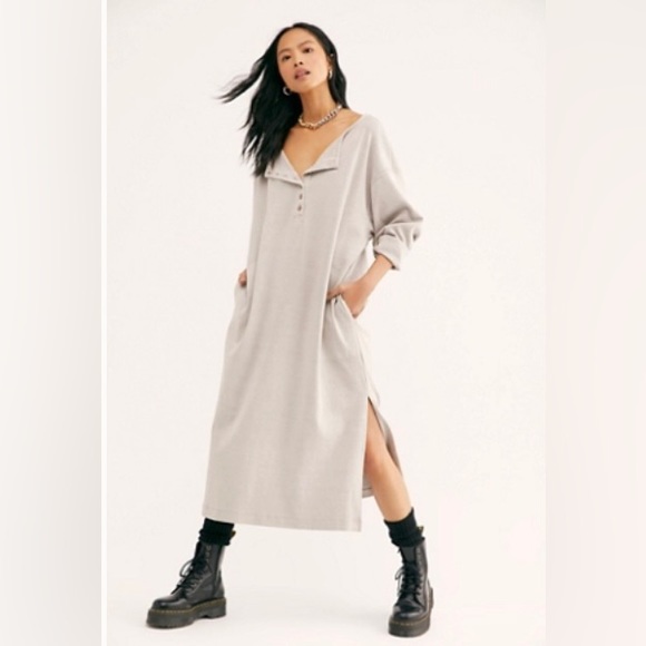 Free People Dresses & Skirts - Free People Dream of You Henley Dress
